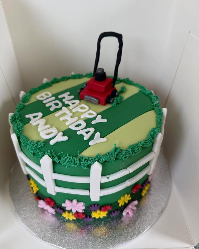 Lawnmower Birthday Cake