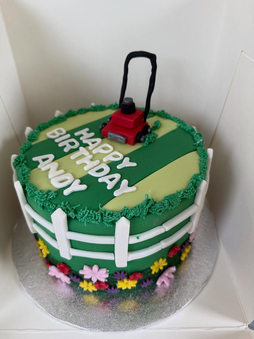 Lawnmower Birthday Cake