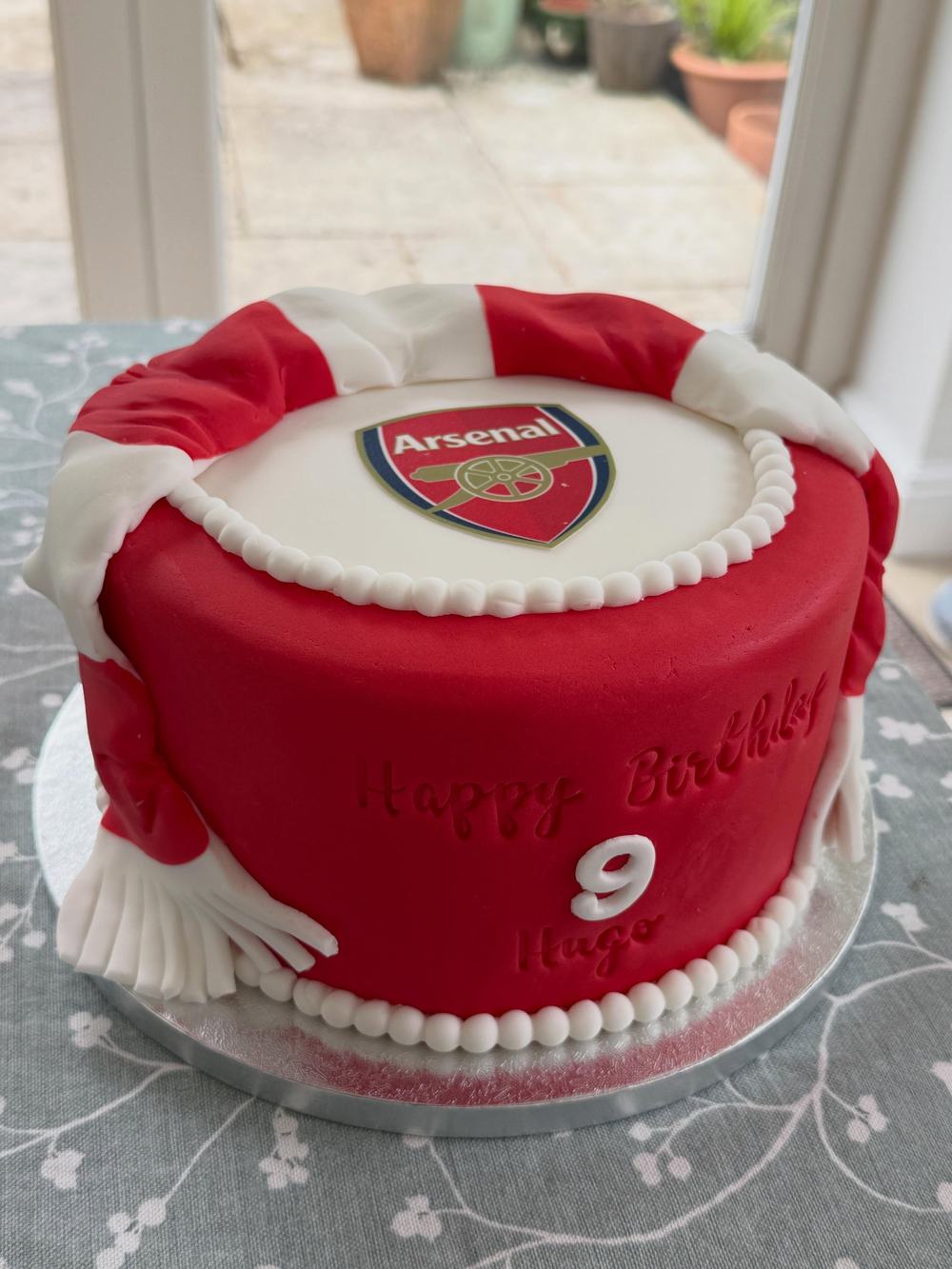Arsenal Scarf Cake