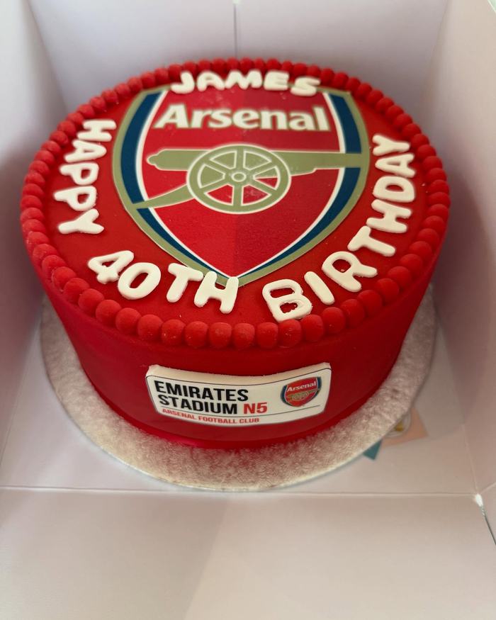 Arsenal Fortieth Birthday Cake