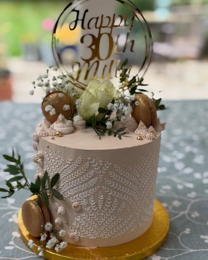 Thirtieth Textured Buttercream
