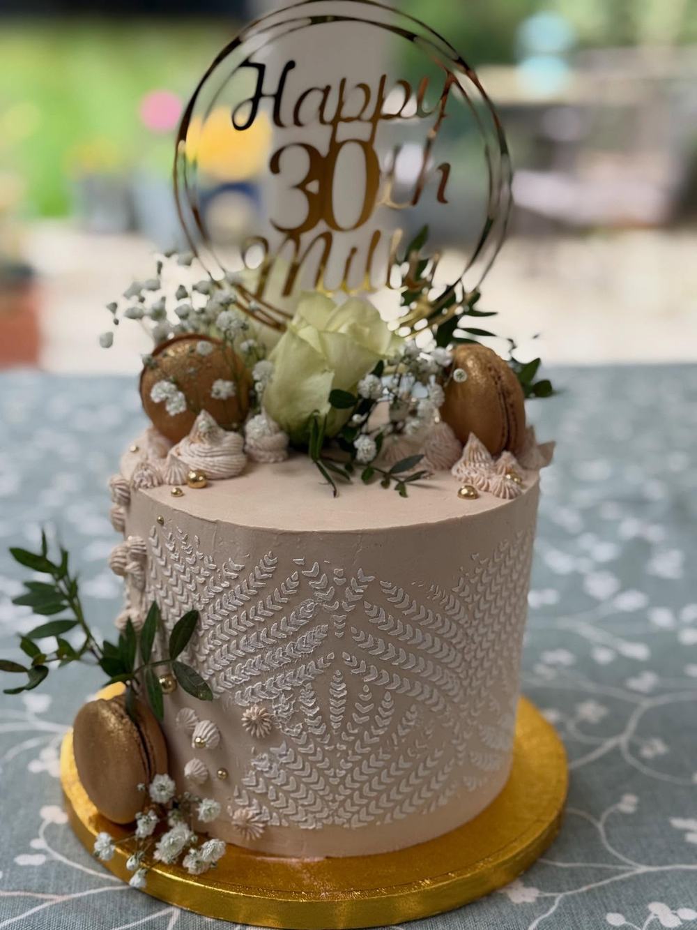 Thirtieth Textured Buttercream
