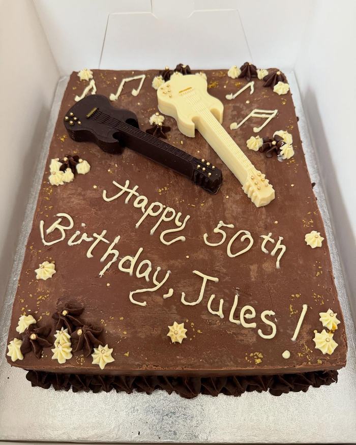 Guitar Fiftieth Birthday Cake