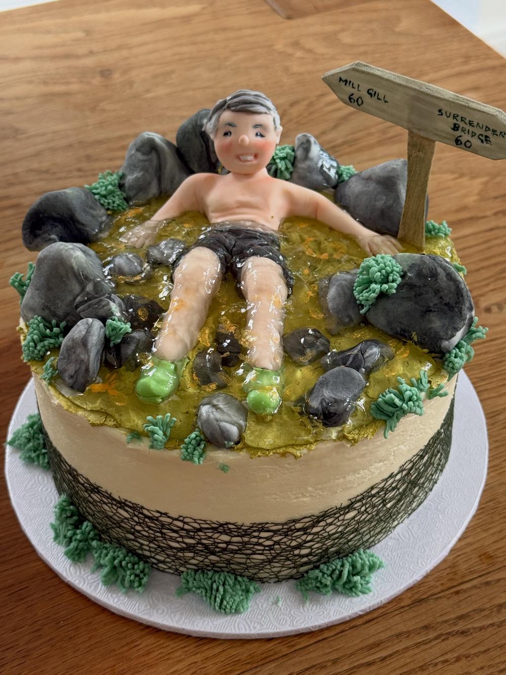 Hot Tub Birthday Cake