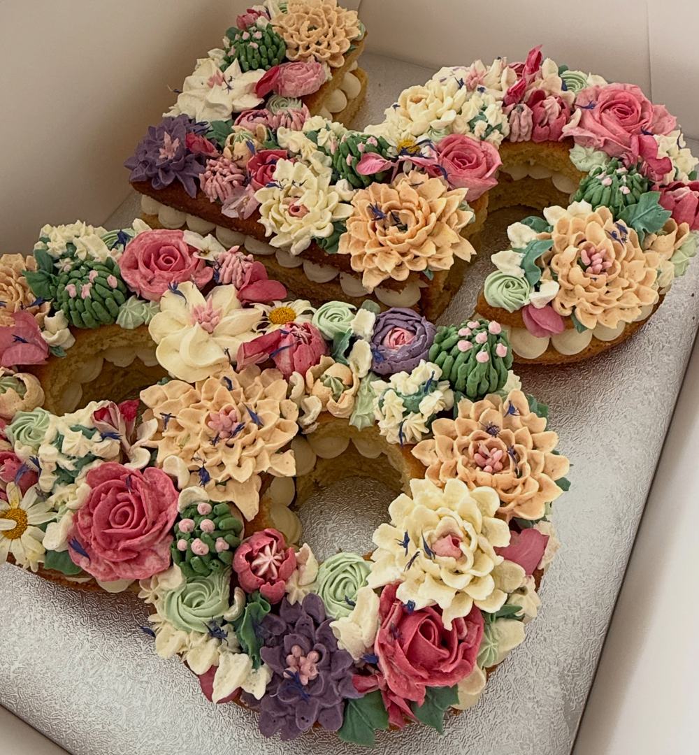 Buttercream Number Cakes